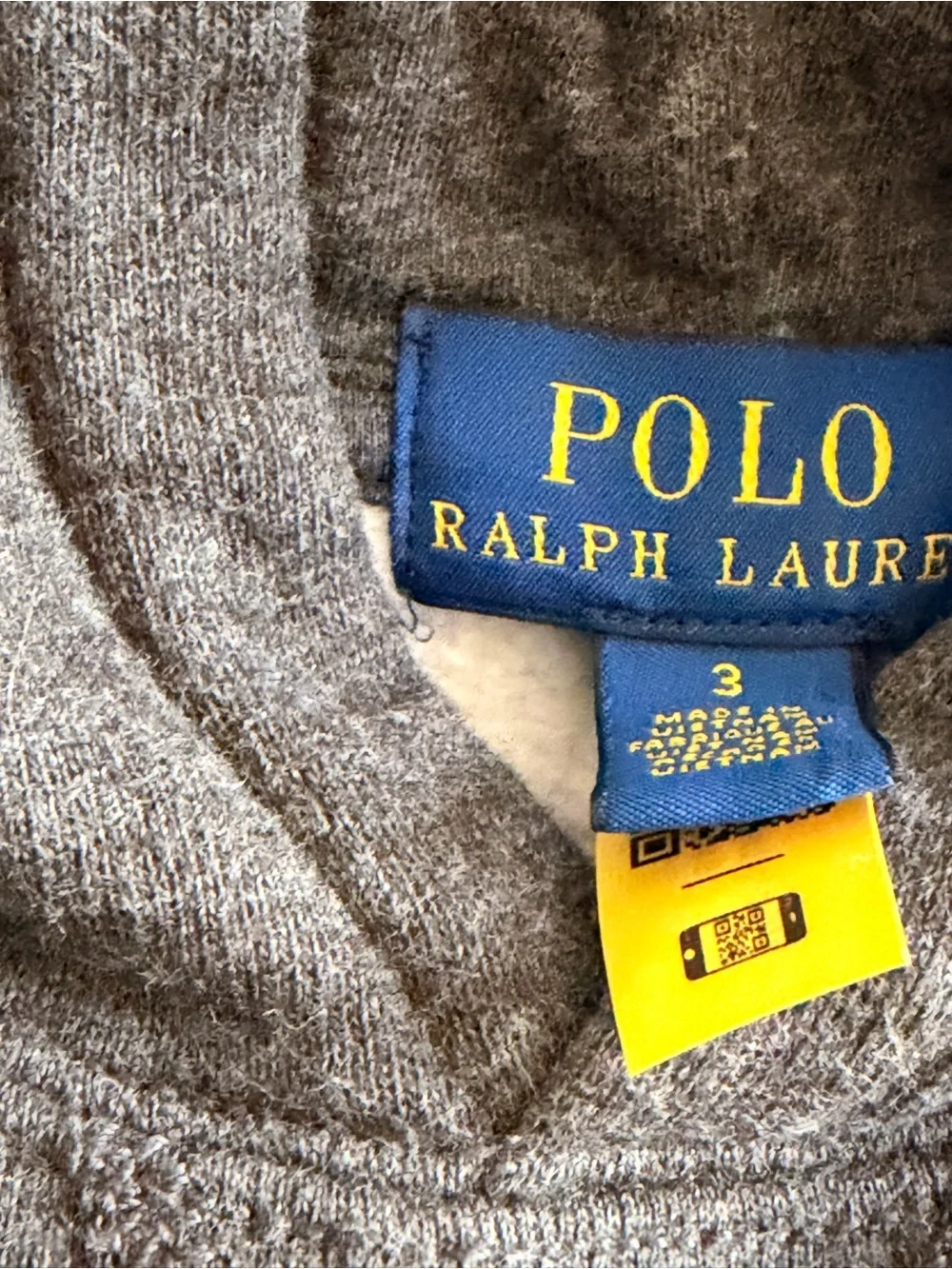 Ralph Lauren Polo Boys Gray Fleece Hoodie & Jogger Pants